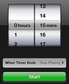 stop music using timer