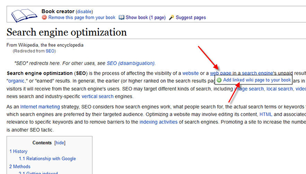wikipedia hyperlink add