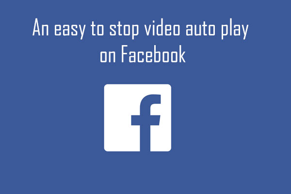 disable facebook video auto play