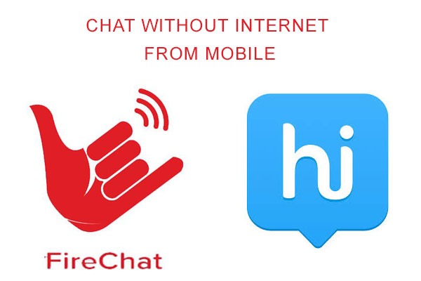 chat without internet from mobile