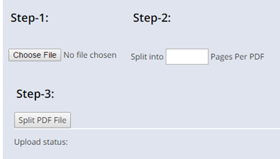 pdf splitter settings options