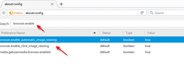 disable image resize in firefox