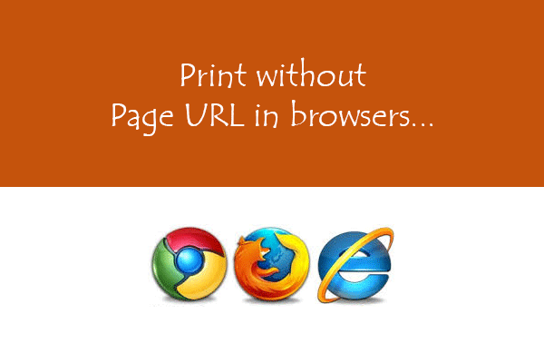 print without Page URL in browsers