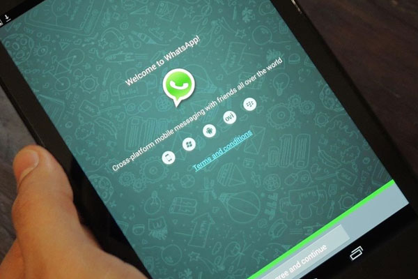whatsapp on tablet without simcard supported
